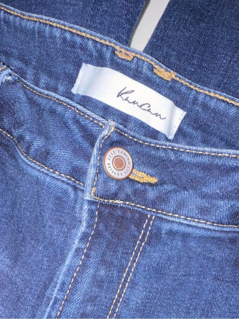 Kancan Wide-Leg Women's Jeans - Dark Blue Sz 9/28 - Picture 11 of 13